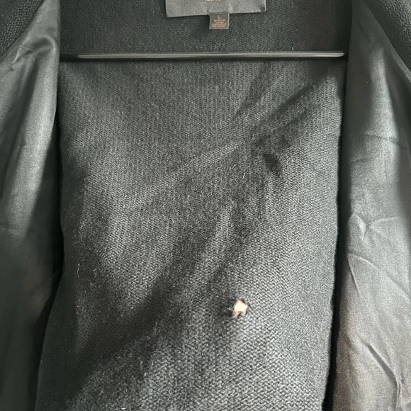 Coach Black Wool Jacket size large - Picture 6 of 8